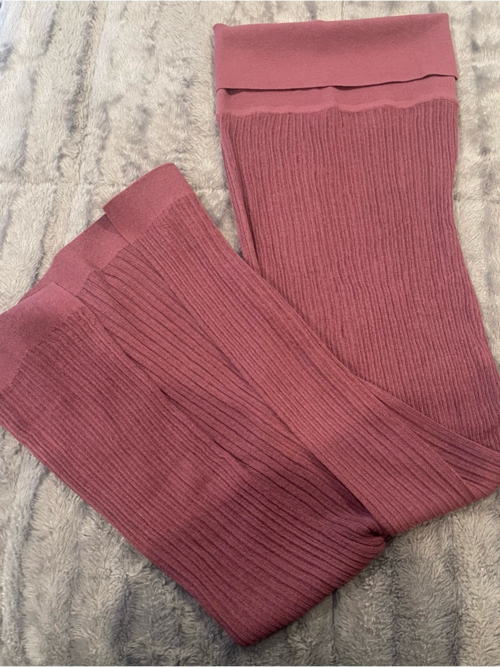 Skims Sheer Knit Fold Over Maxi Skirt - Picture 4 of 4